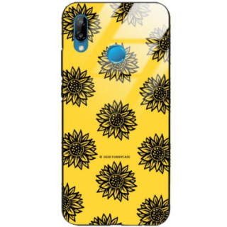 ETUI BLACK CASE GLASS NA TELEFON HUAWEI P30 LITE ST_SUNFLOWERS-2020-1-102
