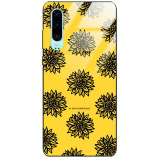 Etui Huawei P30, ST_SUNFLOWERS-2020-1-102 Wzory - FunnyCase