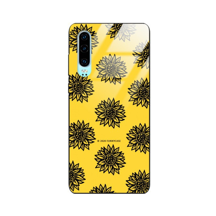 Etui Huawei P30, ST_SUNFLOWERS-2020-1-102 Wzory - FunnyCase