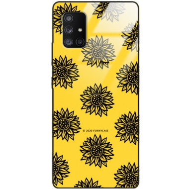 Etui Samsung GALAXY A71 5G, ST_SUNFLOWERS-2020-1-102 Wzory - FunnyCase