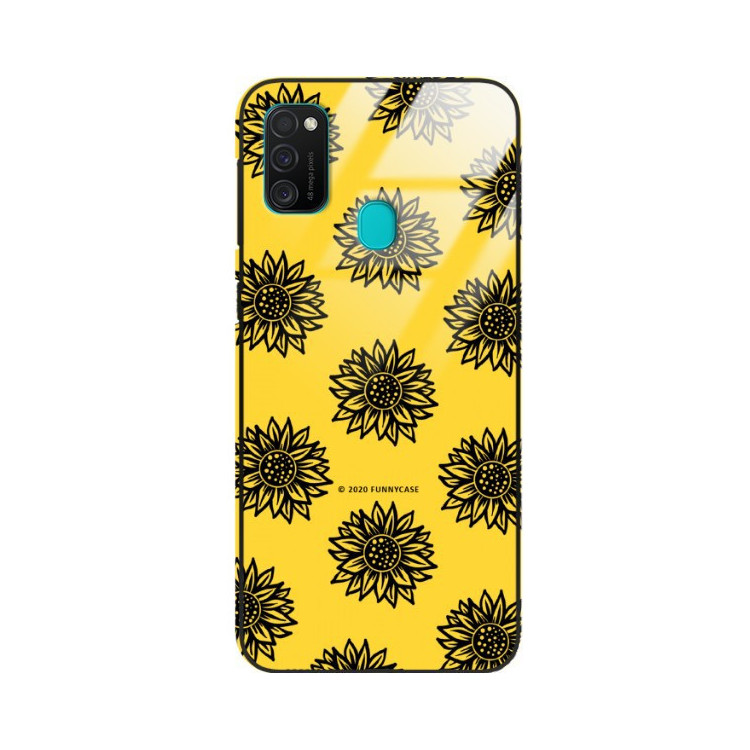 Etui Samsung GALAXY M21, ST_SUNFLOWERS-2020-1-102 Wzory - FunnyCase