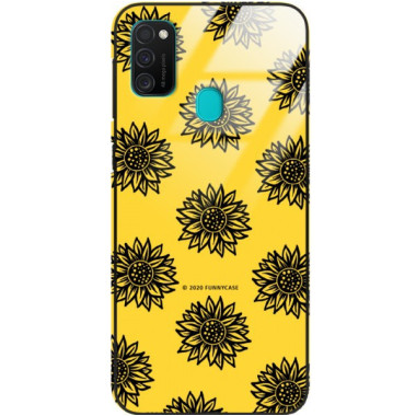 Etui Samsung GALAXY M21, ST_SUNFLOWERS-2020-1-102 Wzory - FunnyCase