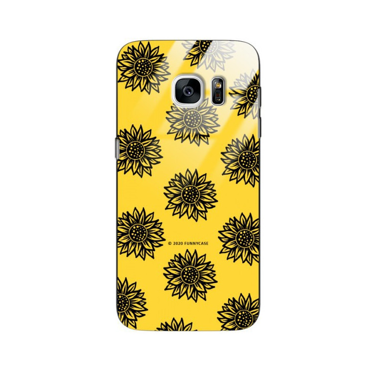 Etui Samsung GALAXY S7, ST_SUNFLOWERS-2020-1-102 Wzory - FunnyCase