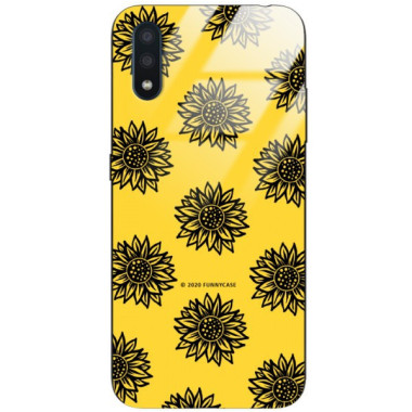 Etui Samsung GALAXY A01, ST_SUNFLOWERS-2020-1-102 Wzory - FunnyCase