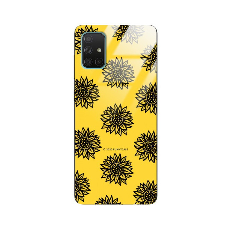 Etui Samsung GALAXY A71, ST_SUNFLOWERS-2020-1-102 Wzory - FunnyCase
