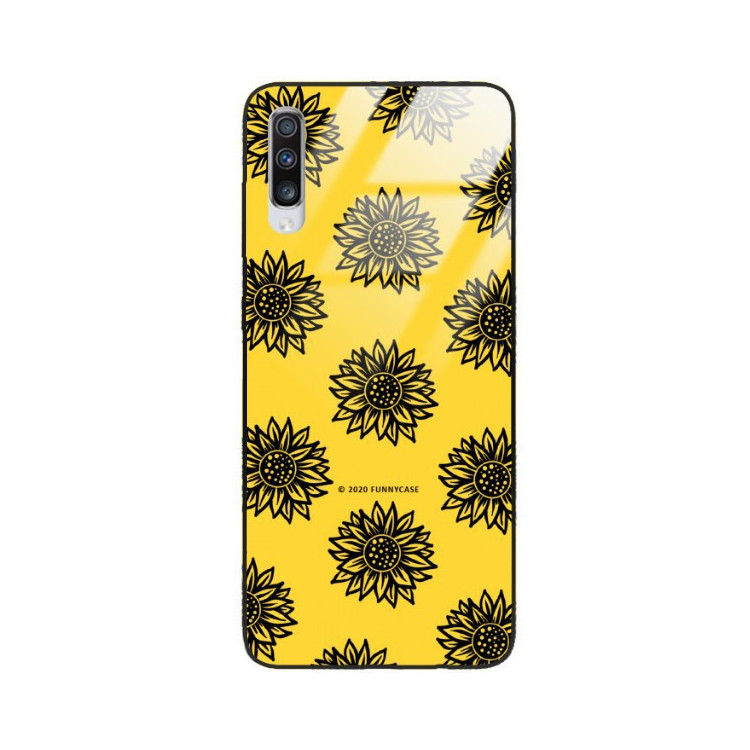 Etui Samsung GALAXY A70, ST_SUNFLOWERS-2020-1-102 Wzory - FunnyCase