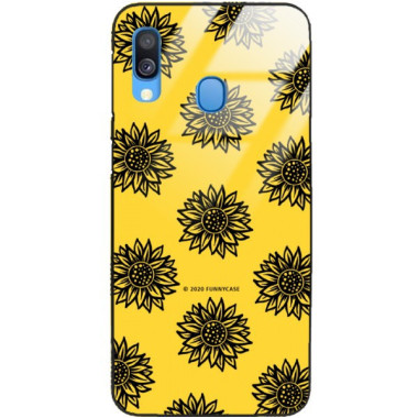 Etui Samsung GALAXY A40, ST_SUNFLOWERS-2020-1-102 Wzory - FunnyCase