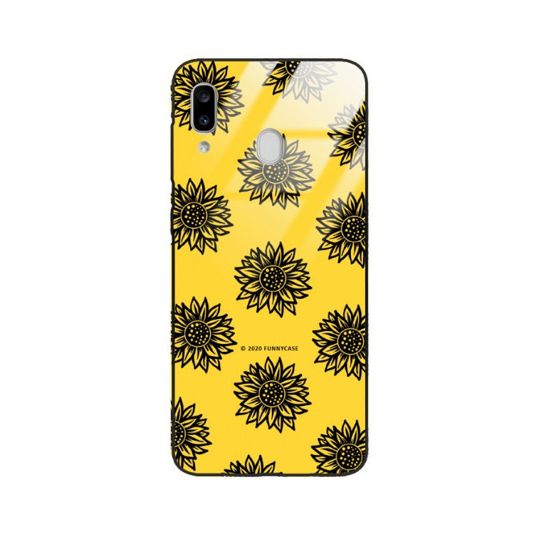 Etui Samsung GALAXY A20E, ST_SUNFLOWERS-2020-1-102 Wzory - FunnyCase