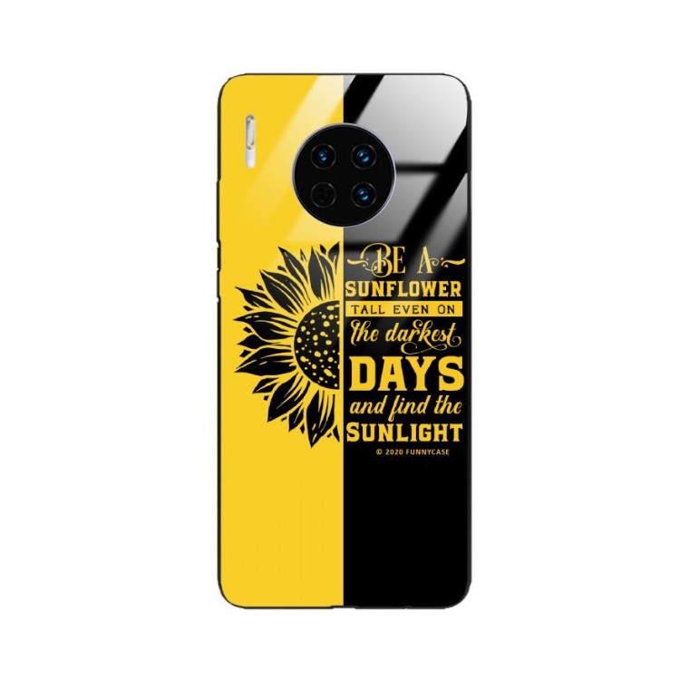 ETUI BLACK CASE GLASS NA TELEFON HUAWEI MATE 30 PRO ST_SUNFLOWERS-2020-1-103