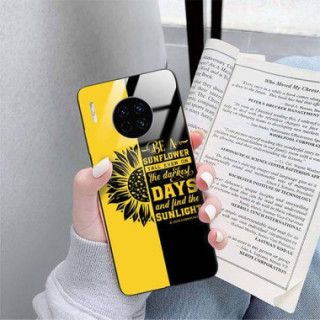 ETUI BLACK CASE GLASS NA TELEFON HUAWEI MATE 30 PRO ST_SUNFLOWERS-2020-1-103