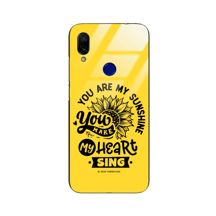 ETUI BLACK CASE GLASS NA TELEFON XIAOMI REDMI 7 ST_SUNFLOWERS-2020-1-104