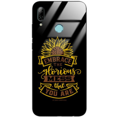 ETUI BLACK CASE GLASS NA TELEFON HUAWEI P SMART 2019 ST_SUNFLOWERS-2020-1-105