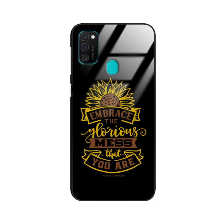 Etui Samsung GALAXY M21, ST_SUNFLOWERS-2020-1-105 Wzory - FunnyCase