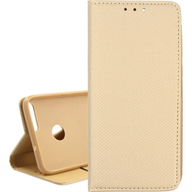 Etui Huawei P SMART, Book Magnet Złoty - FunnyCase