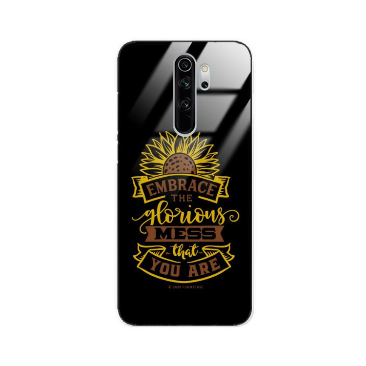 ETUI BLACK CASE GLASS NA TELEFON XIAOMI REDMI NOTE 8 PRO ST_SUNFLOWERS-2020-1-105