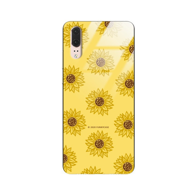 Etui Huawei P20, ST_SUNFLOWERS-2020-1-106 Wzory - FunnyCase