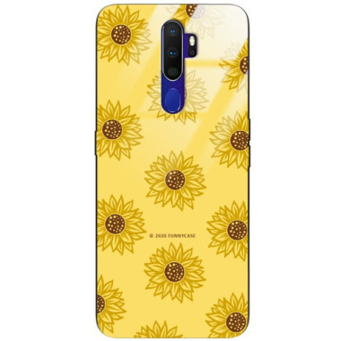 Etui Oppo A9 2020, ST_SUNFLOWERS-2020-1-106 Wzory - FunnyCase