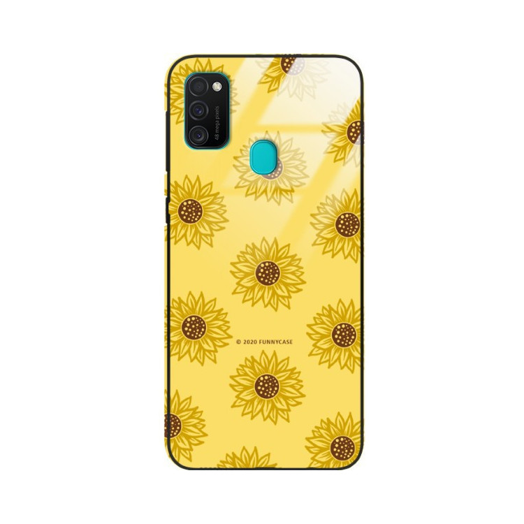 Etui Samsung GALAXY M21, ST_SUNFLOWERS-2020-1-106 Wzory - FunnyCase