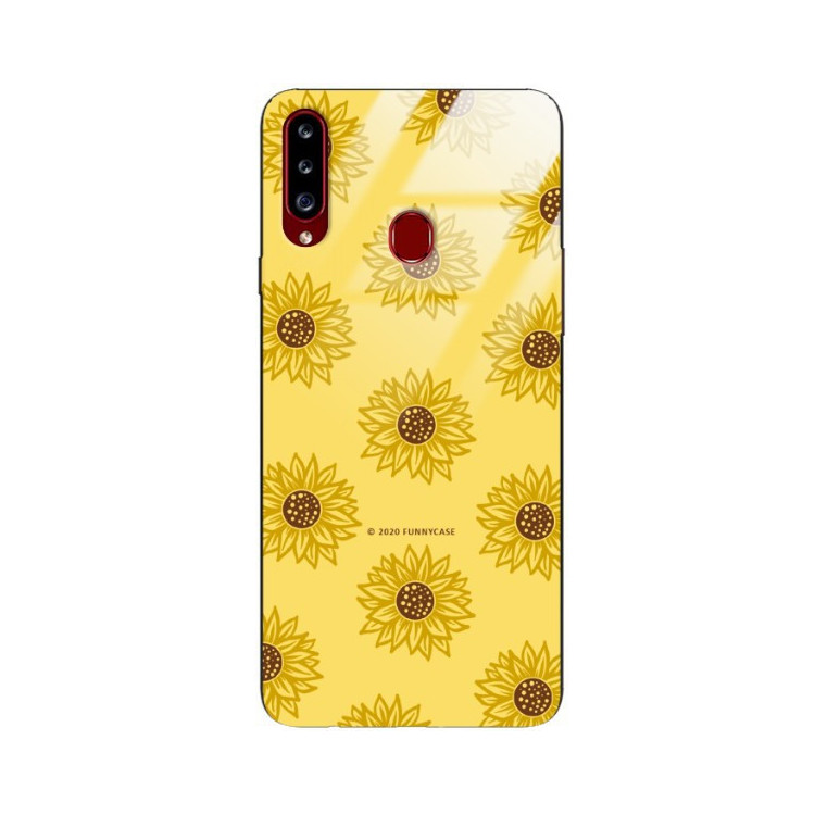 Etui Samsung GALAXY A21, ST_SUNFLOWERS-2020-1-106 Wzory - FunnyCase