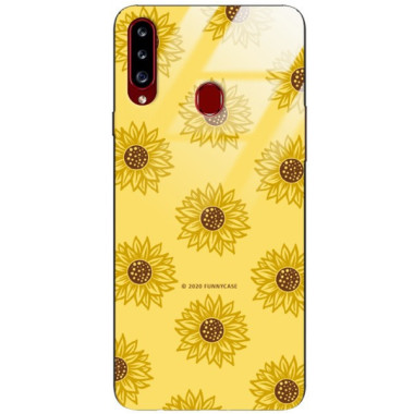 Etui Samsung GALAXY A21, ST_SUNFLOWERS-2020-1-106 Wzory - FunnyCase