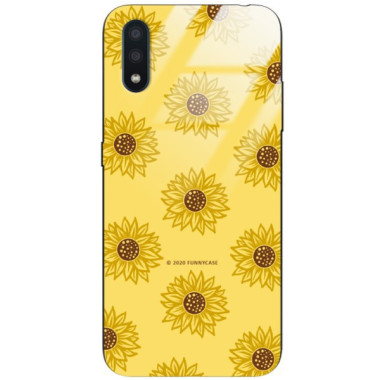 Etui Samsung GALAXY A01, ST_SUNFLOWERS-2020-1-106 Wzory - FunnyCase