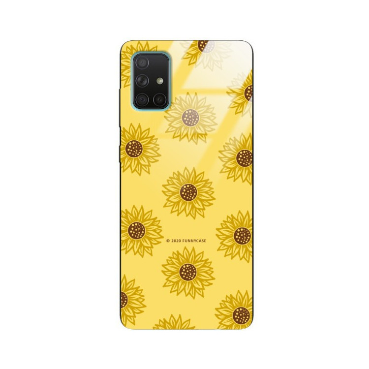 Etui Samsung GALAXY A71, ST_SUNFLOWERS-2020-1-106 Wzory - FunnyCase