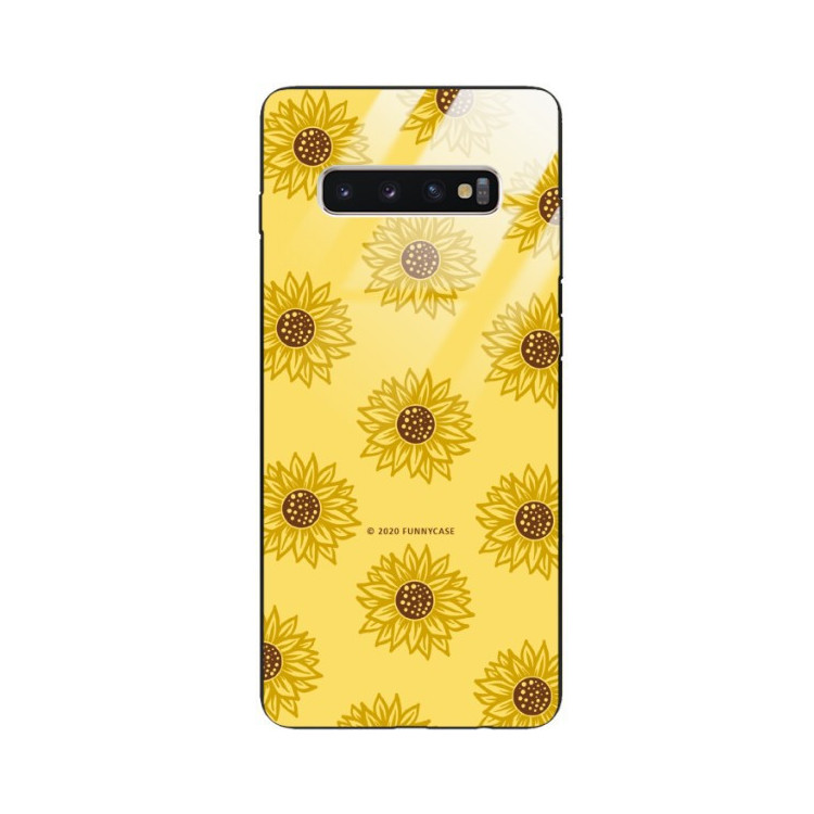 Etui Samsung GALAXY S10 PLUS, ST_SUNFLOWERS-2020-1-106 Wzory - FunnyCase