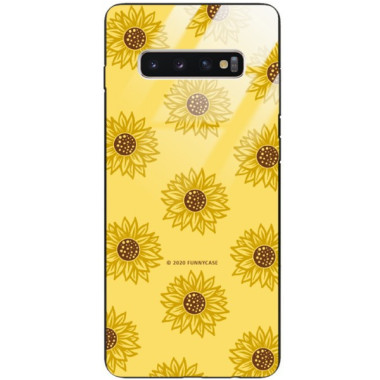 Etui Samsung GALAXY S10 PLUS, ST_SUNFLOWERS-2020-1-106 Wzory - FunnyCase