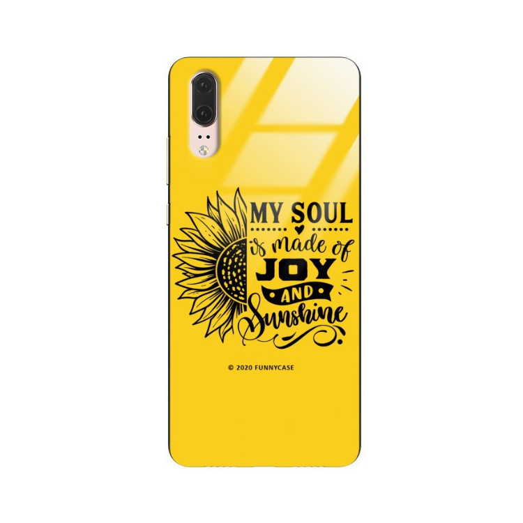 Etui Huawei P20, ST_SUNFLOWERS-2020-1-107 Wzory - FunnyCase