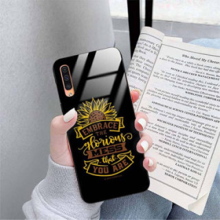 ETUI BLACK CASE GLASS NA TELEFON SAMSUNG GALAXY A50 / A30S / A50S ST_SUNFLOWERS-2020-1-106