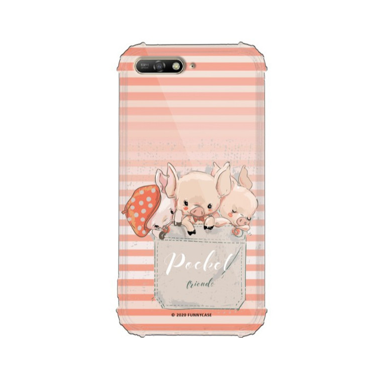 Etui Huawei Y6 2018, ST_CUTE-POCKET-2020-1-103 Wzory - FunnyCase