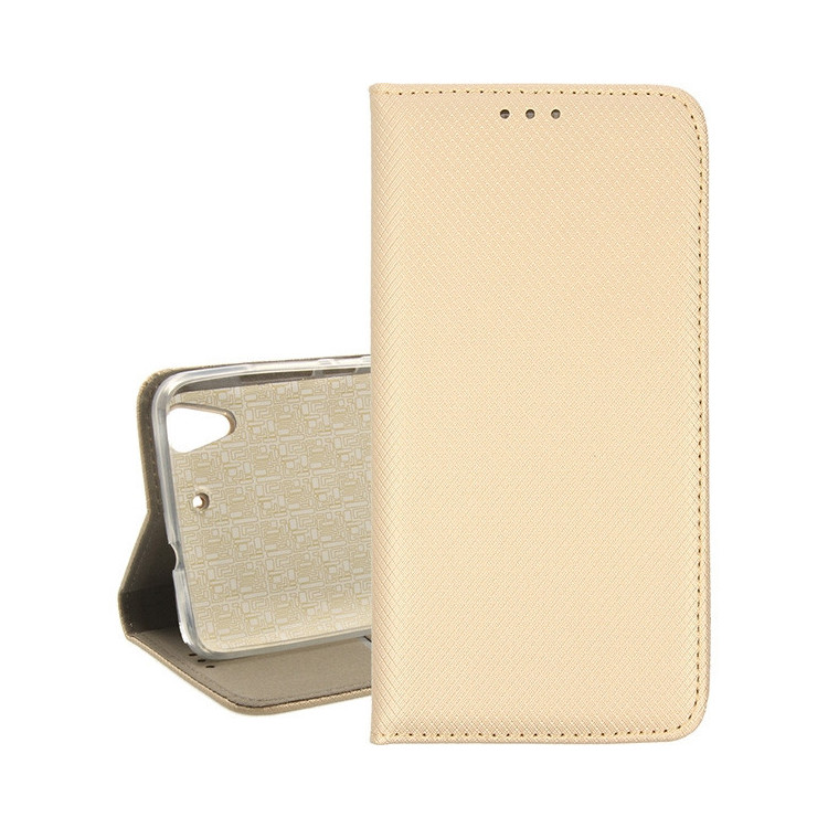 Etui Huawei Y6 II, Book Magnet Złoty - FunnyCase