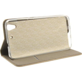 Etui Huawei Y6 II, Book Magnet Złoty - FunnyCase