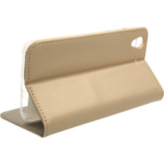 Etui Huawei Y6 II, Book Magnet Złoty - FunnyCase