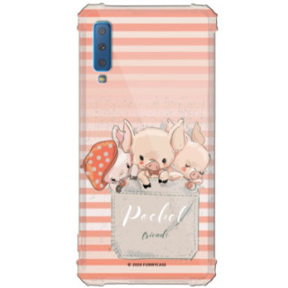 Etui Samsung GALAXY A7 2018, ST_CUTE-POCKET-2020-1-103 Wzory - FunnyCase