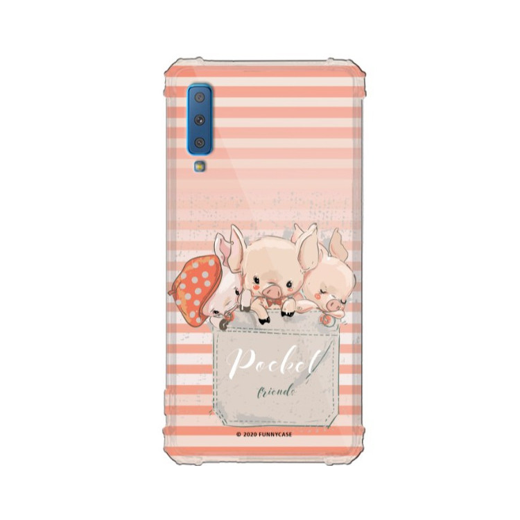 Etui Samsung GALAXY A7 2018, ST_CUTE-POCKET-2020-1-103 Wzory - FunnyCase