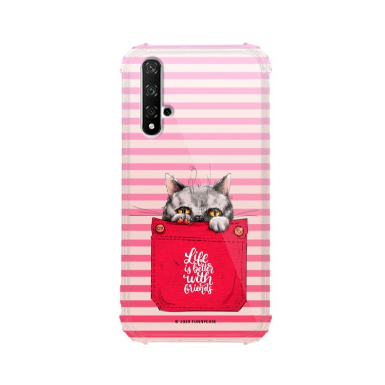 Etui Huawei HONOR 20, ST_CUTE-POCKET-2020-1-105 Wzory - FunnyCase