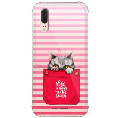 Etui Huawei P20, ST_CUTE-POCKET-2020-1-105 Wzory - FunnyCase