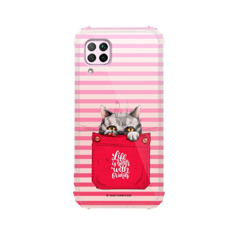 Etui Huawei P40 LITE, ST_CUTE-POCKET-2020-1-105 Wzory - FunnyCase