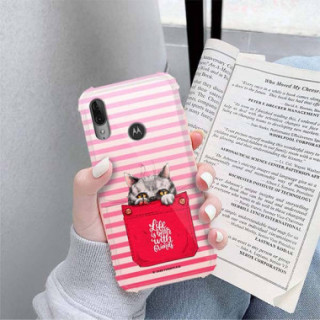 Etui Motorola MOTO E6 PLUS, ST_CUTE-POCKET-2020-1-105 Wzory - FunnyCase