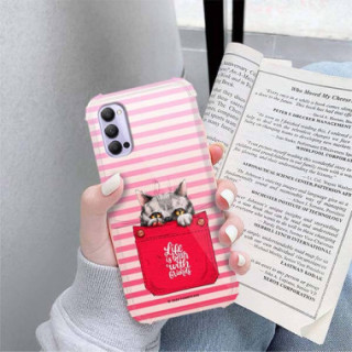 Etui Oppo RENO 4, ST_CUTE-POCKET-2020-1-105 Wzory - FunnyCase