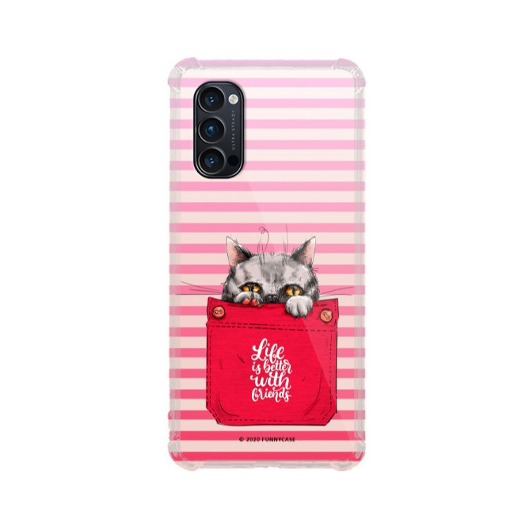 Etui Oppo RENO 4 PRO 5G, ST_CUTE-POCKET-2020-1-105 Wzory - FunnyCase