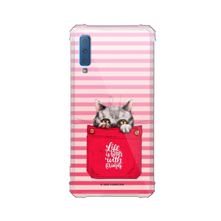 Etui Samsung GALAXY A7 2018, ST_CUTE-POCKET-2020-1-105 Wzory - FunnyCase