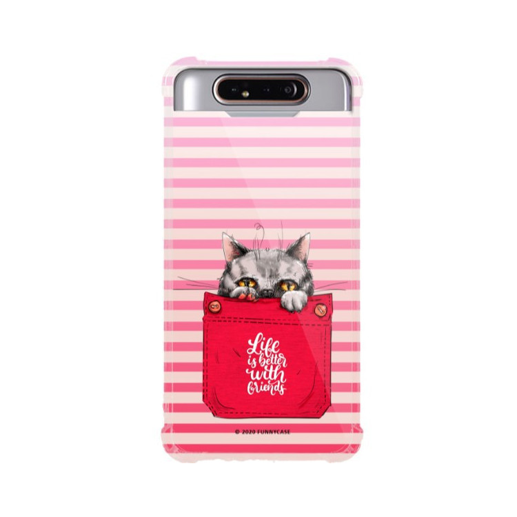 Etui Samsung GALAXY A80, ST_CUTE-POCKET-2020-1-105 Wzory - FunnyCase