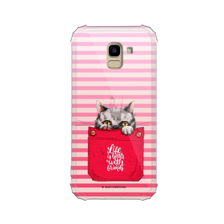 Etui Samsung GALAXY J6 2018, ST_CUTE-POCKET-2020-1-105 Wzory - FunnyCase