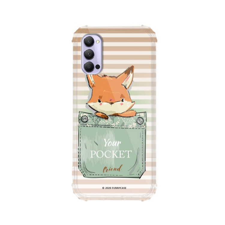 Etui Oppo RENO 4, ST_CUTE-POCKET-2020-1-106 Wzory - FunnyCase