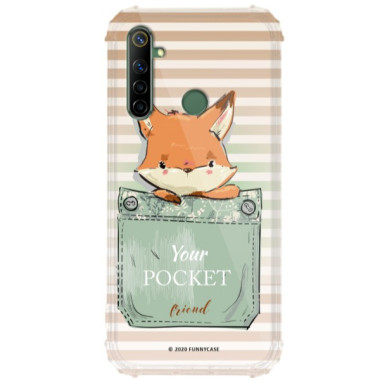 Etui Realme 5 / 6I, ST_CUTE-POCKET-2020-1-106 Wzory - FunnyCase