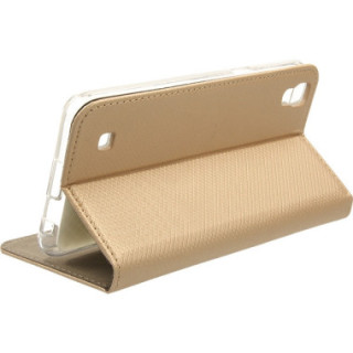 Etui Lg X POWER, Book Magnet Złoty - FunnyCase