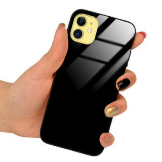 ETUI BLACK CASE GLASS NA TELEFON XIAOMI REDMI 8 CZARNY