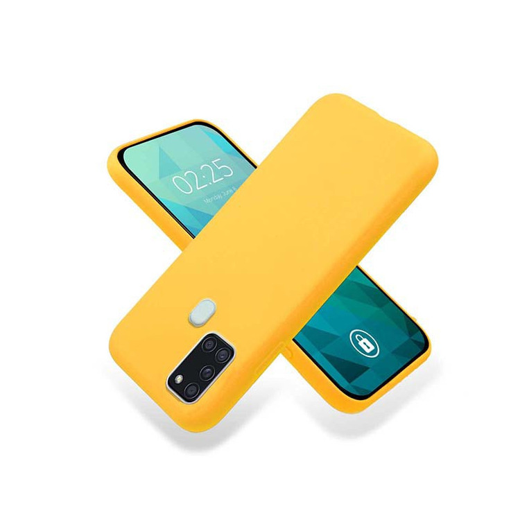 Etui Samsung GALAXY A21S, Etui Gumowe Pomarańczowy - FunnyCase